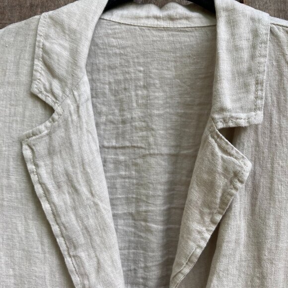 100% Linen Jacket, M, linen color - Picture 4 of 7